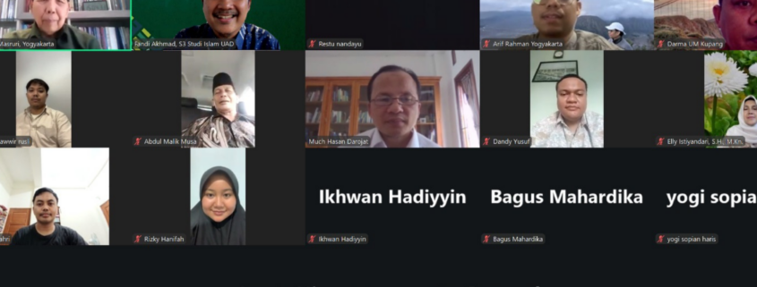 Prodi S3 Studi Islam FAI UAD Gelar Sosialisasi Persiapan Studi untuk Calon Mahasiswa Doktoral dari berbagai wilayah Indonesia, mulai dari Aceh, Jakarta, hingga Kupang.